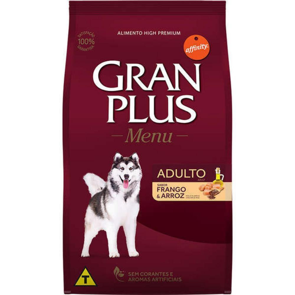 Ração pra Cães Adultos GranPlus Menu Frango e Arroz 15kg