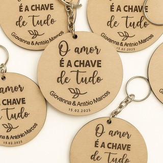 Chaveiro Lembrancinha De Casamento Personalizada 50 100 Unidades Simples Kit Para Noivado igreja