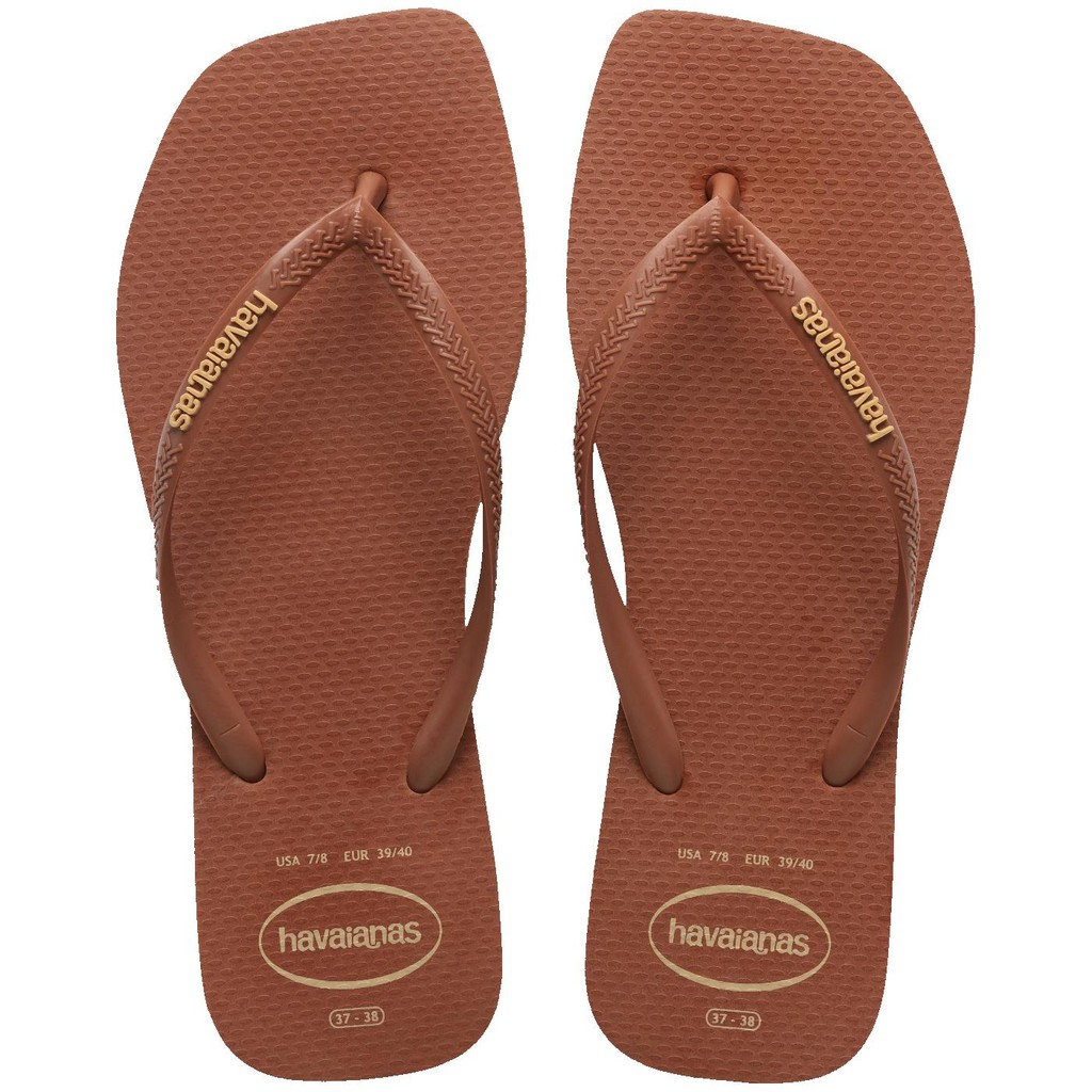 Chinelo Havaianas Slim Square Logo Pop Up em Oferta na Shopee