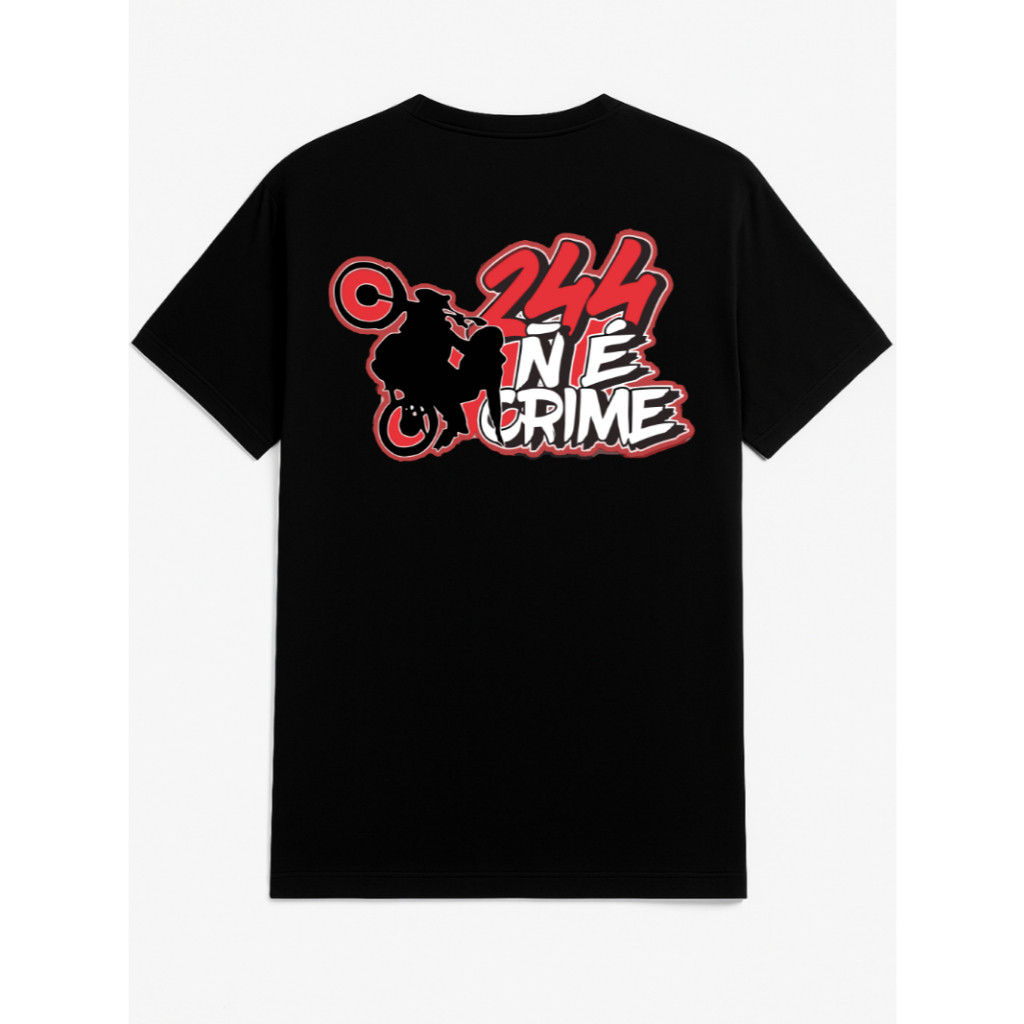 Camiseta 244 Grau Moto Osascorte Cria Casaco Camisa Personalizado Chave Streetwear Casual Estampado