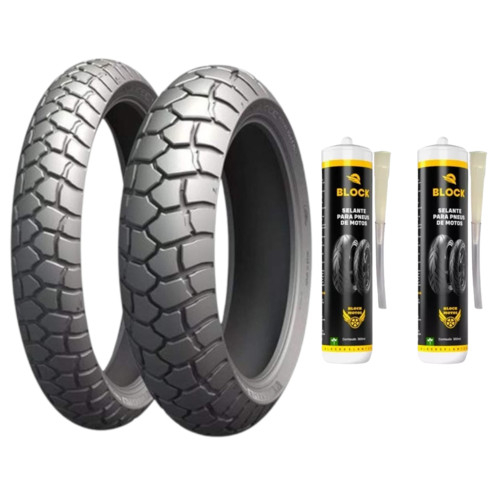Par Pneu Tiger 800 Xr Dl 1000 V-Strom 110/80r19 + 150/70r17 Anakee Adventure Michelin + Selante