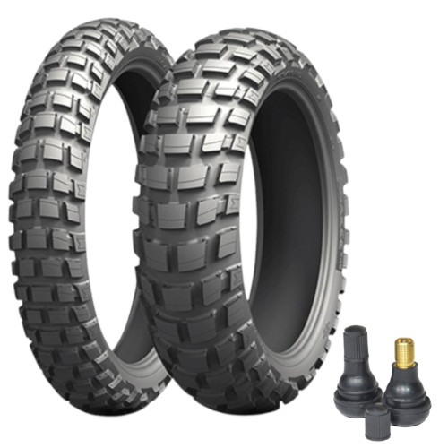 Par Pneu Tiger 800 Xr Dl 1000 V-Strom 110/80r19 + 150/70r17 Anakee Wild Michelin + Bico Tr412