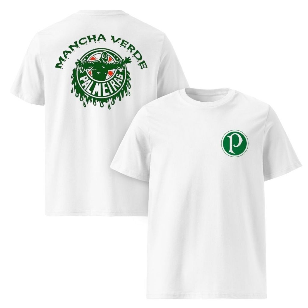 Camiseta Camisa Palmeiras Verdão Mancha Verde 100% Algodão Premium Adulto Unissex
