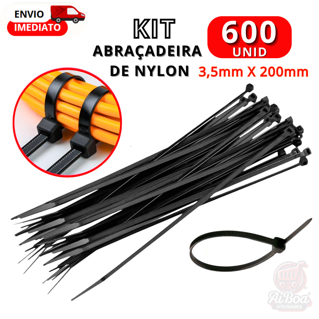 Abraçadeira De Nylon Enforca Gato Cinta Plástica Resistente  Utilidades