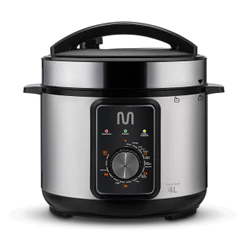 Panela de Pressão Elétrica 4L 800W/220V Preta Multi - GO082