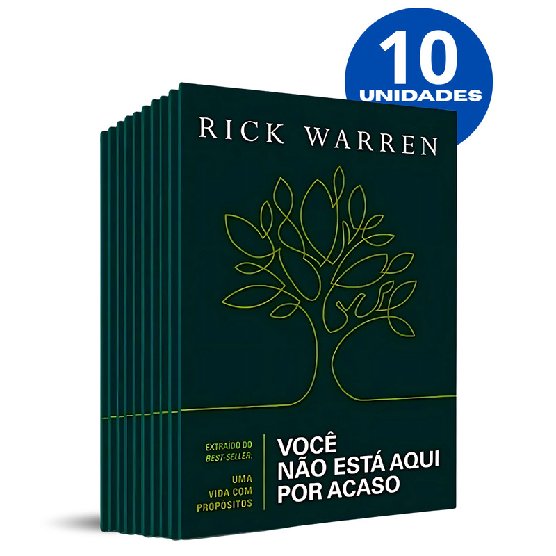 Kit 10 | Você Não Está Aqui Por Acaso | Rick Warren em Oferta na Shopee