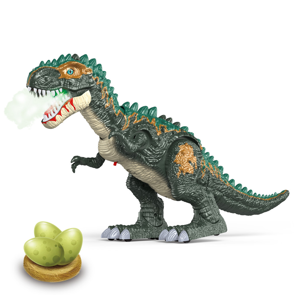 Dinossauro Brinquedo Bota Ovo Fumaça e Som DinoRex Maxi Toys em Oferta na Shopee
