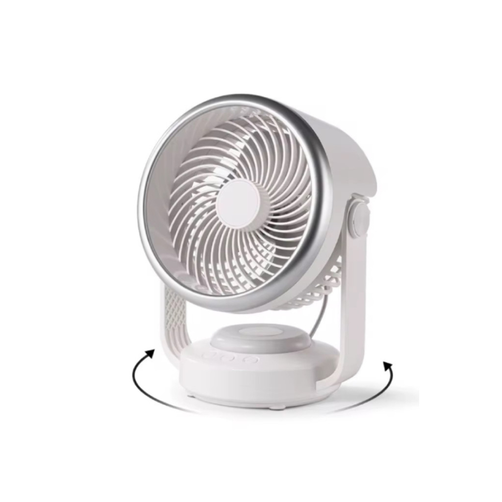 Ventilador Silencioso Portátil Bateria Recarregável Luz LED Onistek ON-FA012