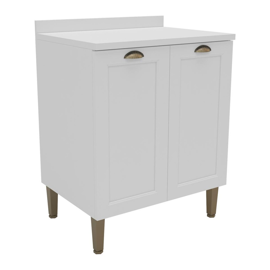 Balcão de Cozinha Americana com Tampo 70cm 2 Portas Multimóveis CR20485 em Oferta na Shopee