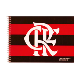 Caderno De Desenho Universitário Flamengo 80 Folhas- Capa:CRF em Oferta na Shopee