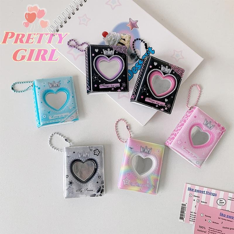 [Pretty ggirl] 1 Peça De Álbum De 2 Polegadas Porta-Cartões Fotográficos Kpop Fotos Idol Binder Cartão Para Coletar Prot