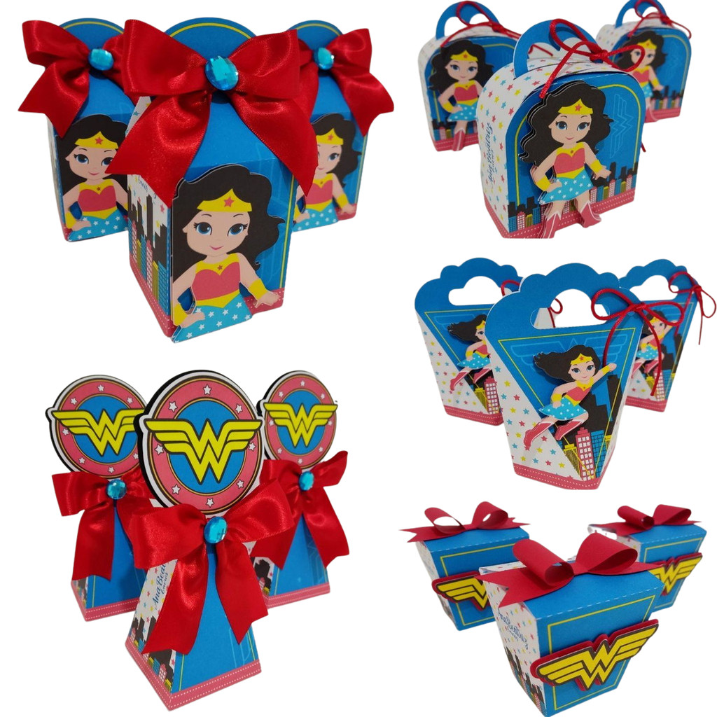 Mulher Maravilha - Personalizado - Aniversário - Lembrancinha para Festa