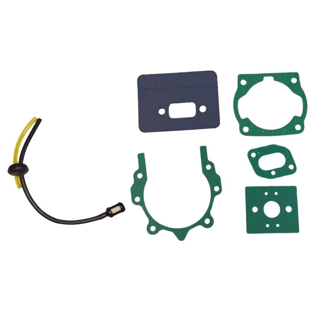 Kit Jogo Juntas P/Roçadeira + Filtro Mangueira P/Combustível 43cc a 65cc Universal - Envio Imediato