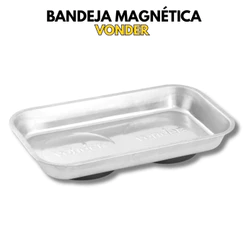 Bandeja Magnética Inox 140x240 mm – Vonder, Ideal para Ferramentas e Pequenos Peças