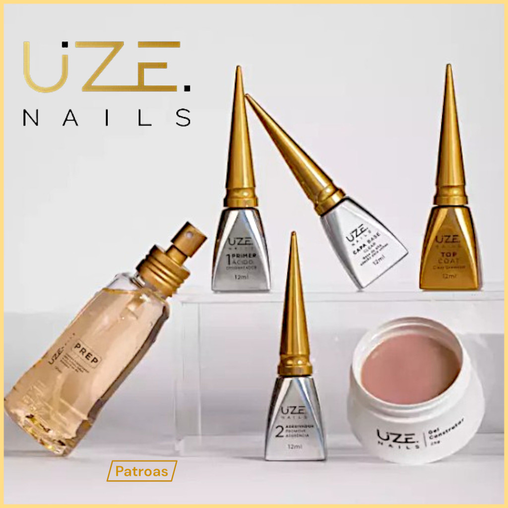 Uze Nails Kit Blindagem | Anti Infiltração | Iniciante – Alongamento de Unhas - ANVISA em Oferta na Shopee