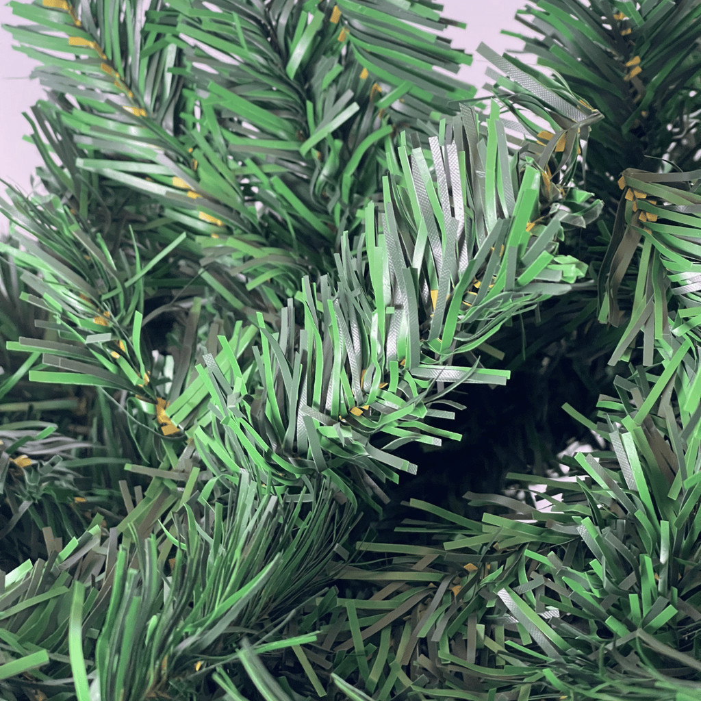 Festão Aramado Natal Grosso Luxo 2,7M C/ 200 Galhos Cheios Flexível Decoração Natalino