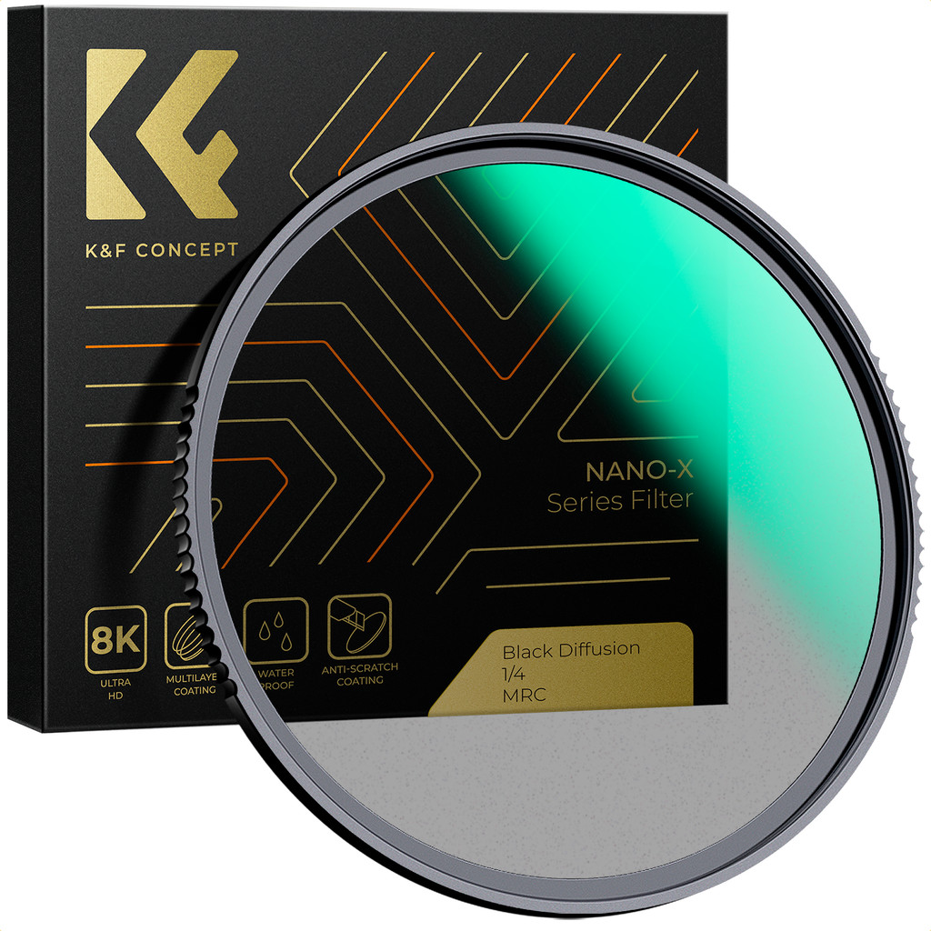 Filtro Black Mist 1/4 K&f 67mm Difusão Preto Óptico Japonês