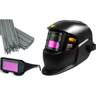 Máscara E Óculos De Solda Auto Escurecimento + Eletrodo em Oferta na Shopee