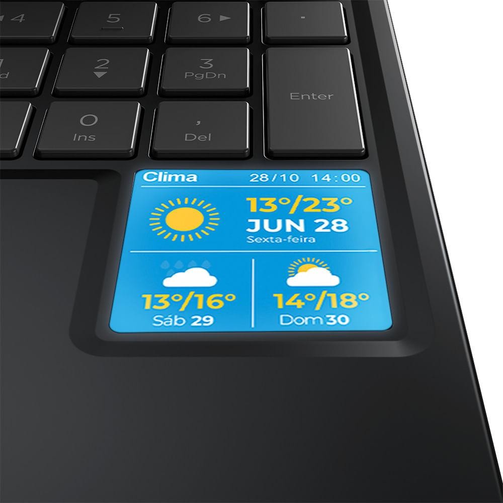 Detalhes do Notebook Positivo Vision C15M Intel® Celeron® N4500 Windows 11 Home 4GB RAM 128GB eMMC Full HD IPS - Minitela