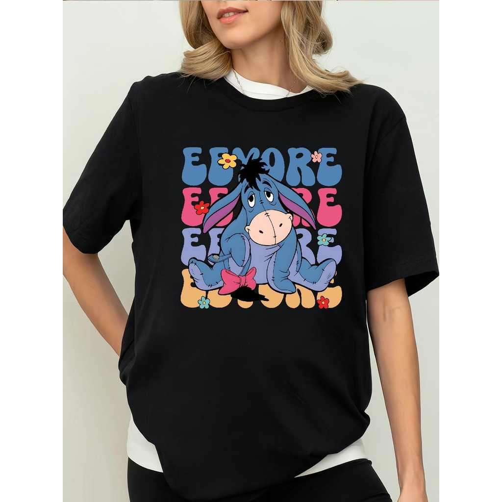BR.Moonlight Camiseta Unissex Eeyore Presente Confortável Divertida Única 100% algodão