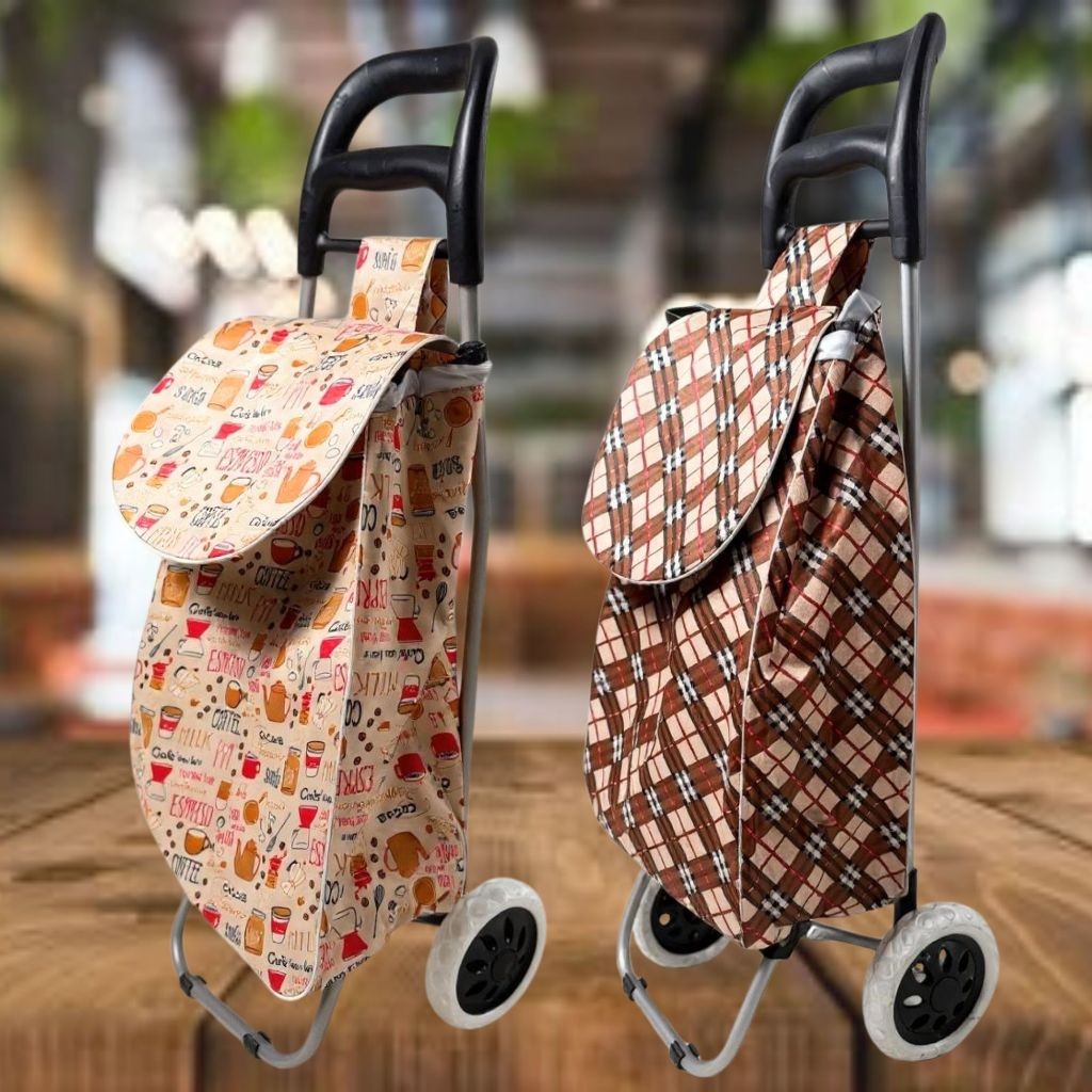 Carrinho De Feira Com Rodas Dobrável- Carrinho De Mão - Diversas Estampas