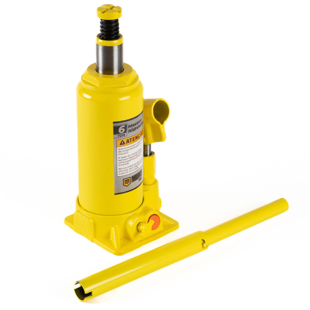 Macaco Hidráulico Tipo Garrafa 6 Toneladas Muke Tools em Oferta na Shopee