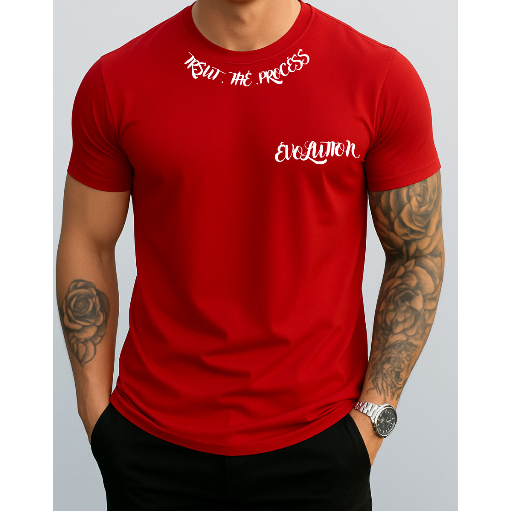 Camisa Masculina 100% Algodão com Reforço Ombro Estilo Sport Casual Evolution Process em Oferta na Shopee