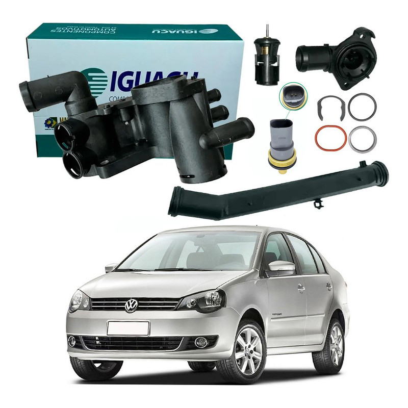 Carcaça Válvula Termostática Polo Sedan 1.6 8v 2012 A 2015
