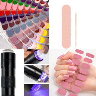 Película de Esmalte Adesiva em Gel Semi Curada Autocolante OU Cabine Lampada Led Uv Fácil Aplicação em Oferta na Shopee