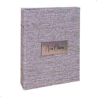 Álbum p 160 fotos 15x21 fotográfico Personalizado com Nome TAG Acrilico PRATA em Oferta na Shopee