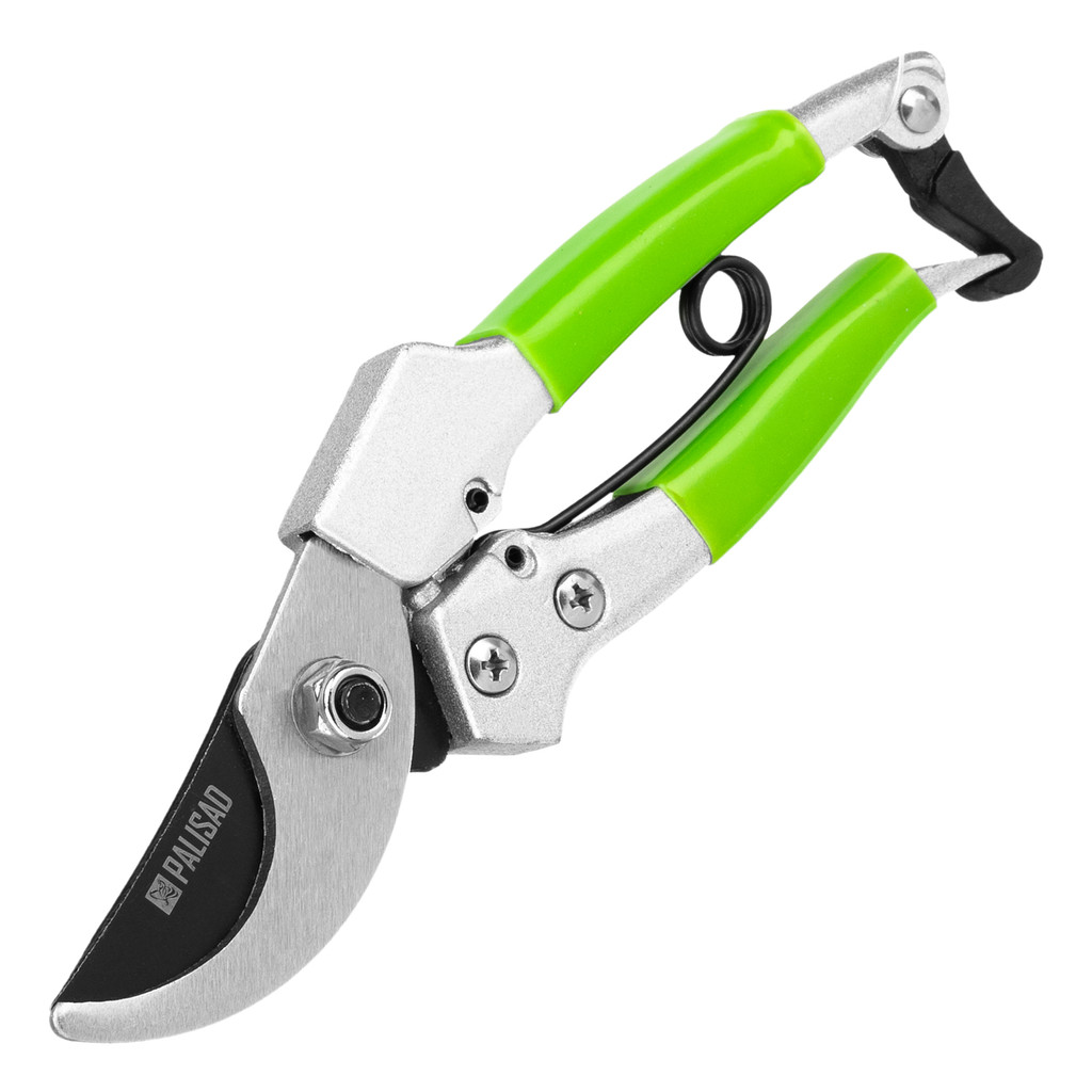 TESOURA PARA PODA, COM TRAVA E MOLA, CABO REVESTIDO DE BORRACHA, 180MM, 1PC // PALISAD