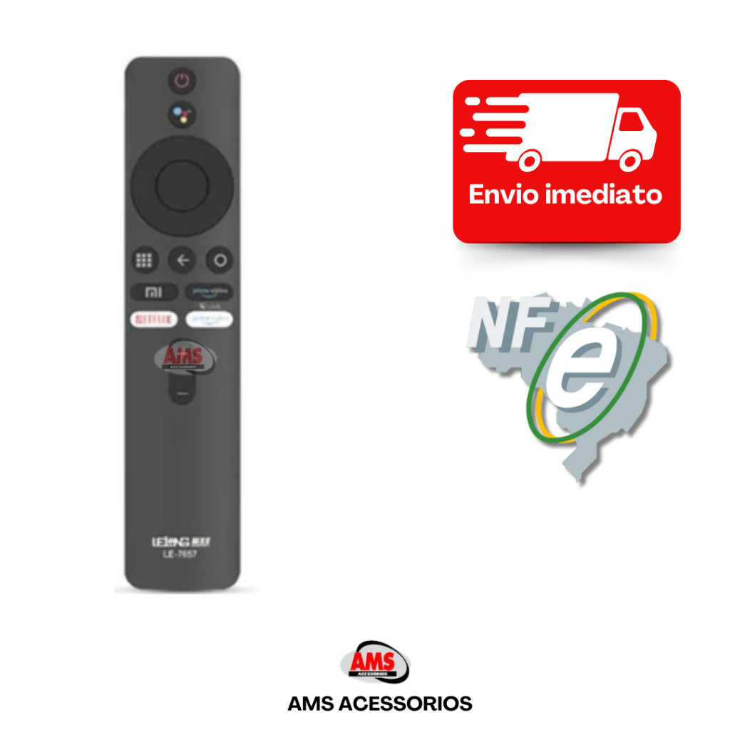 Controle Remoto Xiaomi Mi 3 Mi S 4 K E Mi Stick Tv
