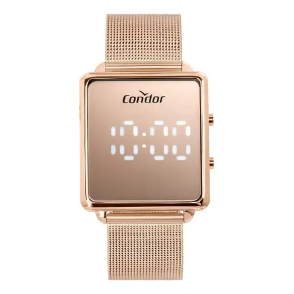 Relógio Condor Feminino Digital Rosé Comd1202ags/4j Original