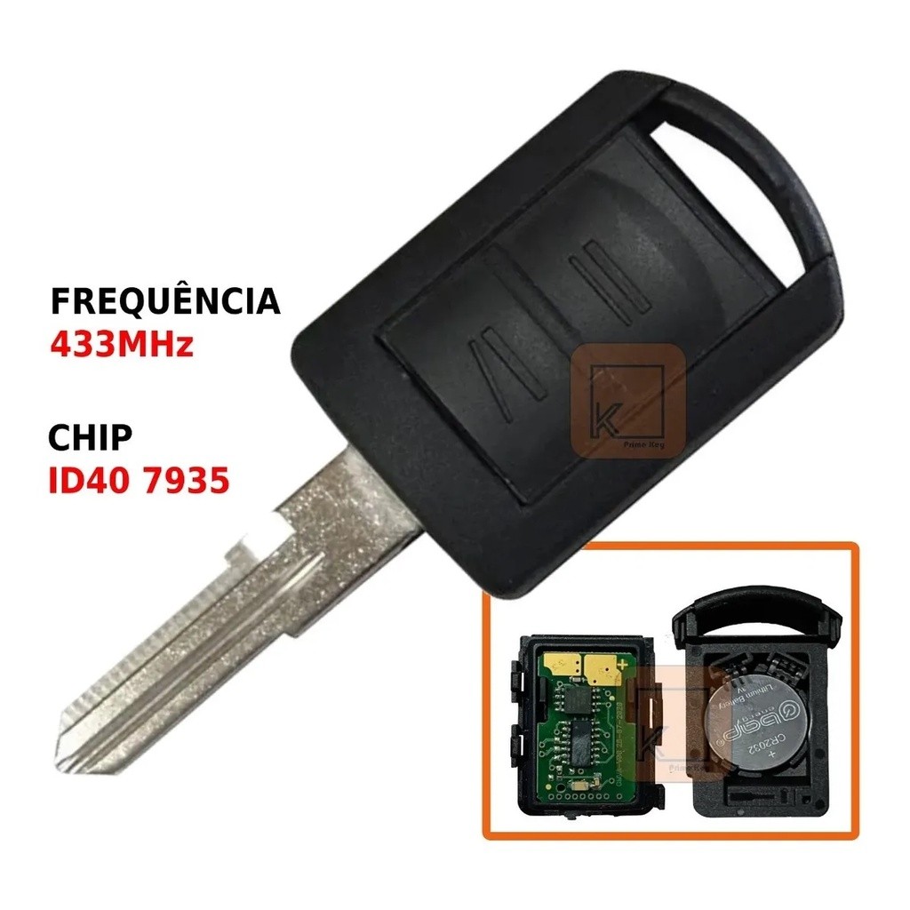 Chave Meriva - Corsa Hatch C/ Chip E Telecomando Original