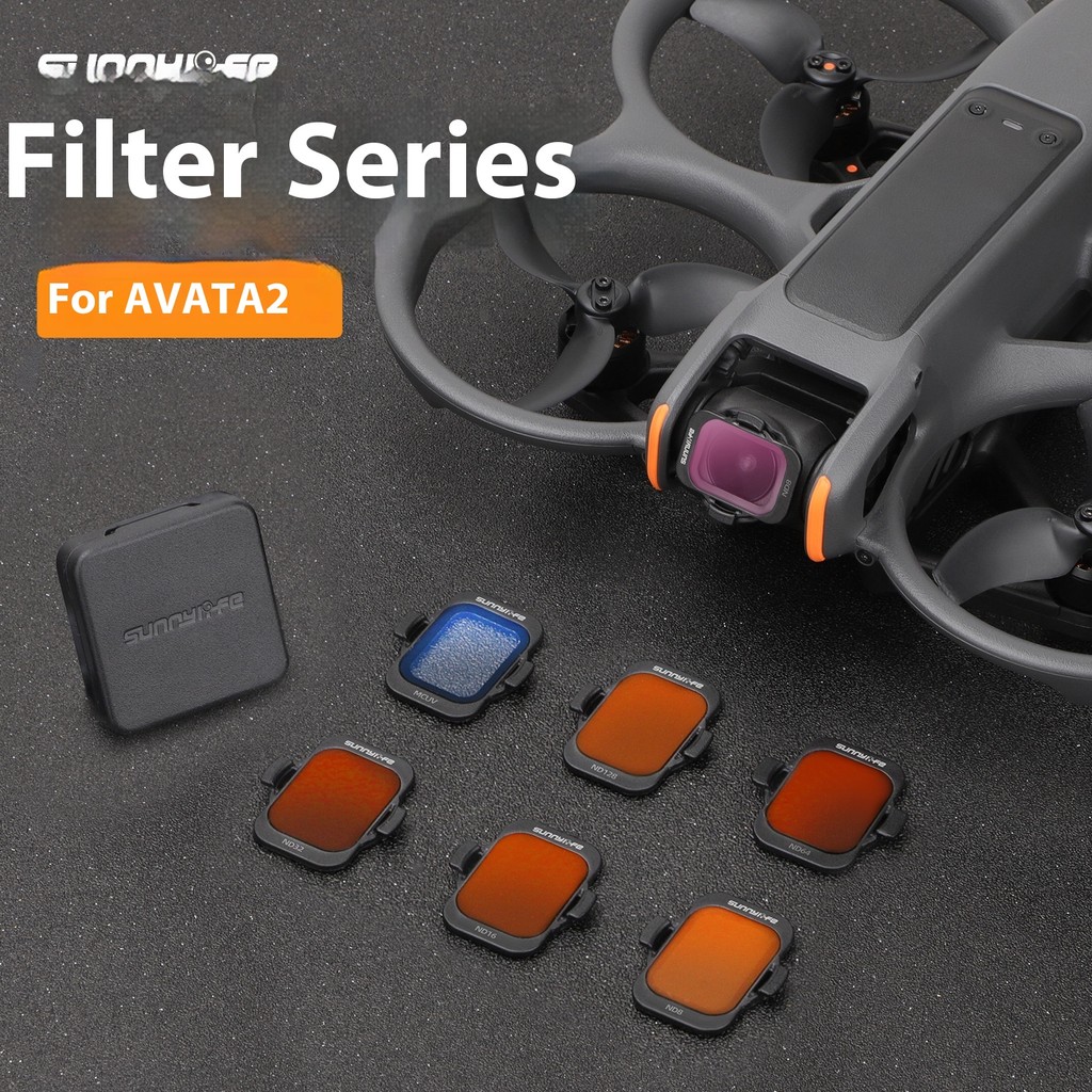 Sunnylife adequado para DJI AVATA 2 filtro ND64 ND128 redução de luz MCUV através da máquina ND16 filtro acessórios