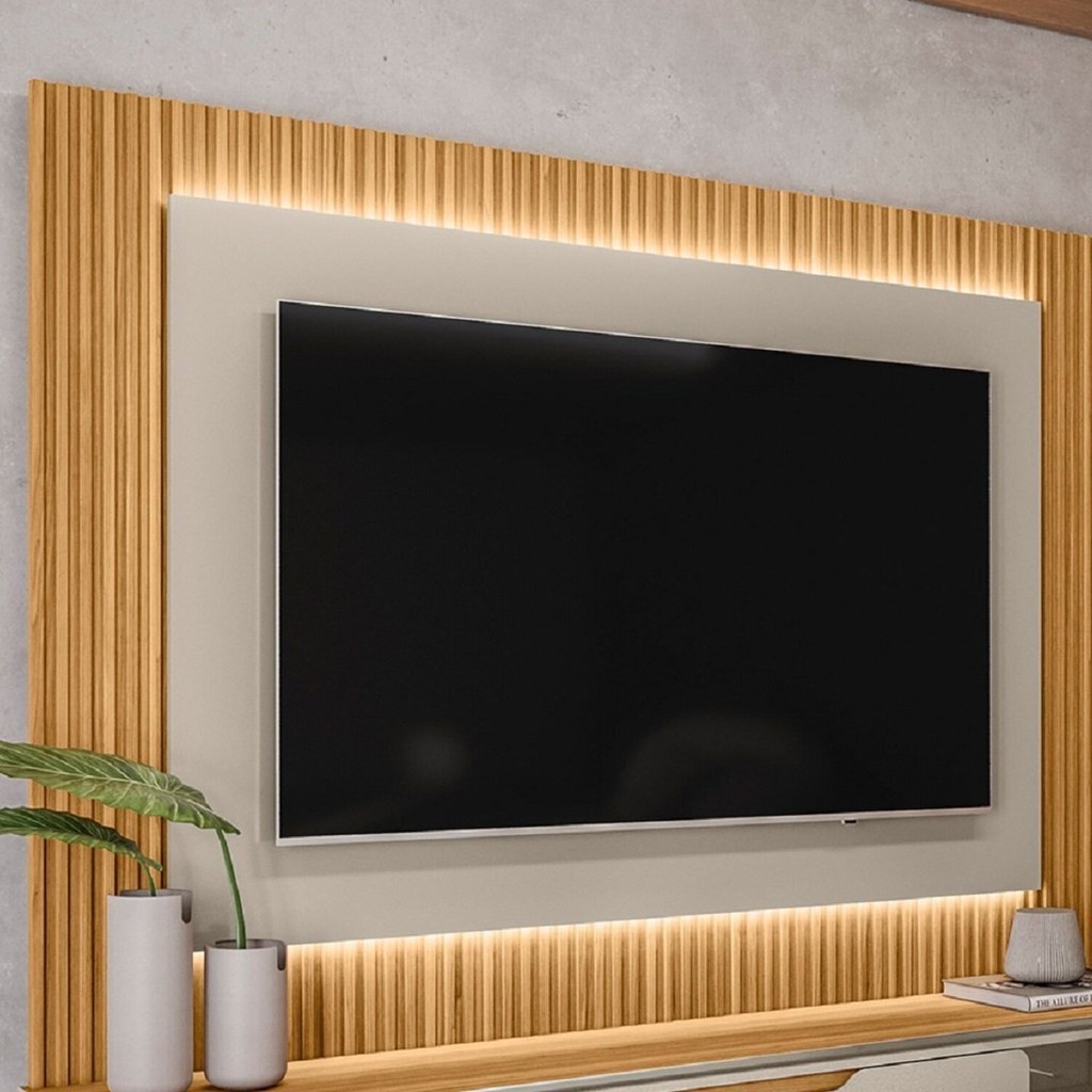 Painel Ripado para TV até 70 Polegadas MDF 220cmx148cm 2,2 com São Paulo 220