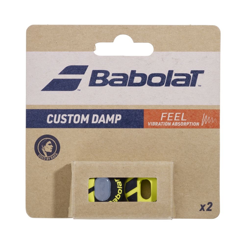 Antivibrador Babolat Custom Damp com 2 Unidades Preto e Amarelo em Oferta na Shopee