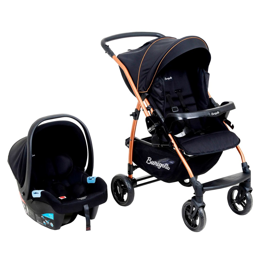 Travel System Rio 22-Preto Cobre Burigotto em Oferta na Shopee
