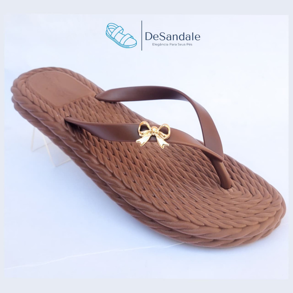 Chinelo Feminino Trançado tipo corda Leve macio e Lindo