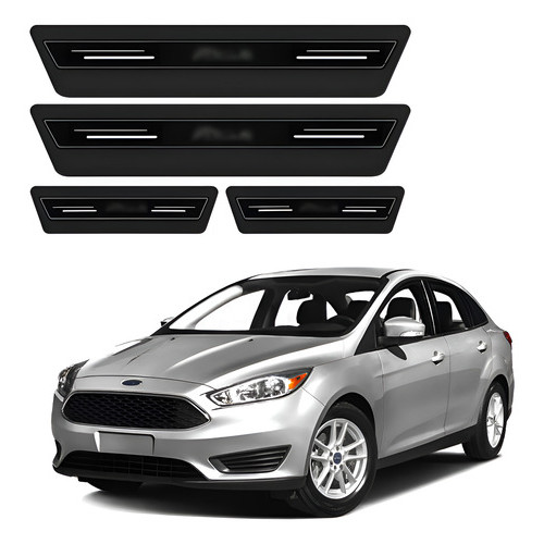 Soleira De Porta Resinada Platinum Ford New Focus Preto