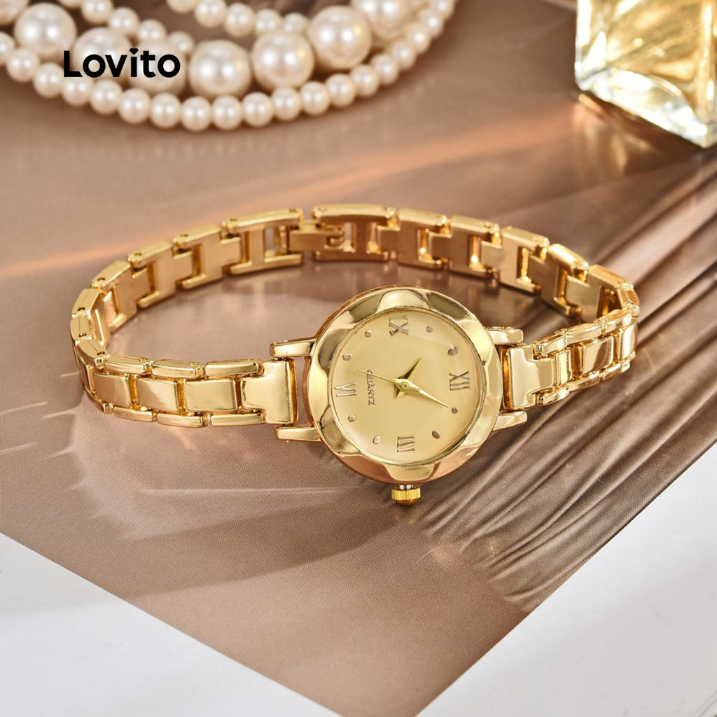 Lovito Relógio de Quartzo Elegante, Clássico e versátil LFA99151