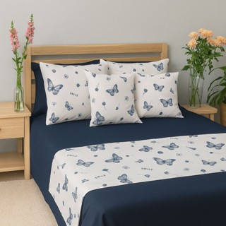 KIT 5 PCS  1  Peseira + 2 Capa de Almofada + 2 fronha Algodão Perfeita Cama Posta KING QUEEM PADRAO em Oferta na Shopee