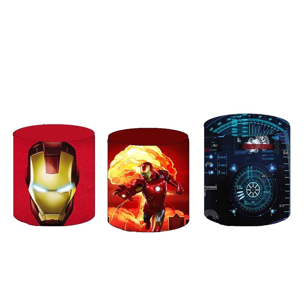 Capas para Cilindros em tecido sublimado Homem de Ferro