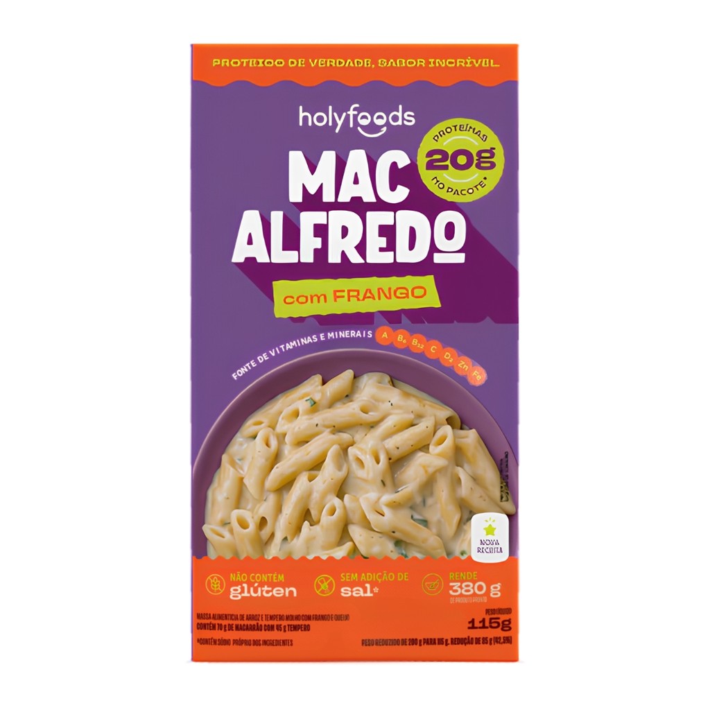 Macarrão Proteico Mac Alfredo HolyFoods