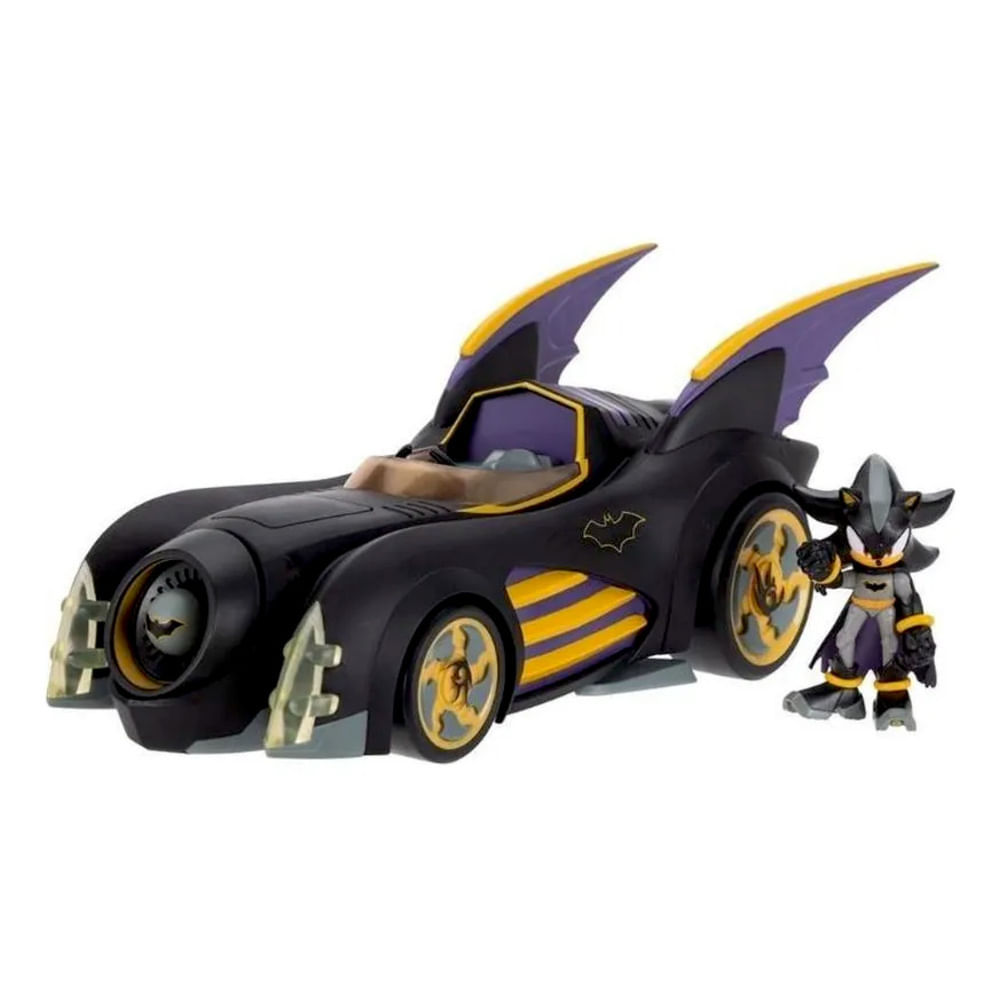 Conjunto - Veículo Roda Livre - Batmóvel e Shadow X Batman - 30 cm - DC - Sunny