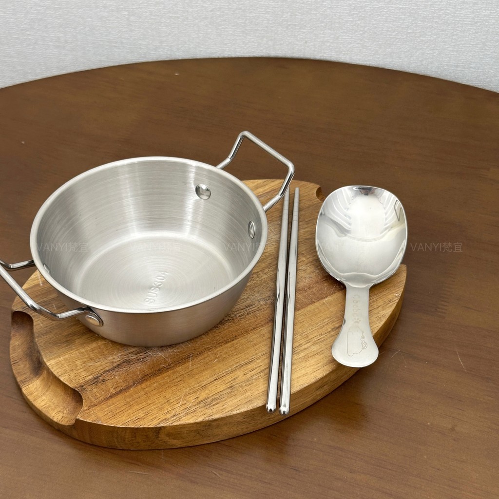 Tigela de macarrão instantâneo de aço inoxidável 304, Mini panela pequena para estudantes, comida para uma pessoa, tigel