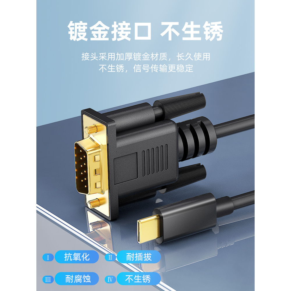 Cabo adaptador Tengfei Typec para VGA Cabo de projeção DVI Conversor de estação de acoplamento para celular hdmi Display