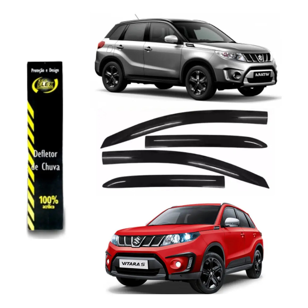 Calha De Chuva Compativel Suzuki Vitara 16 17 18 19 20 21