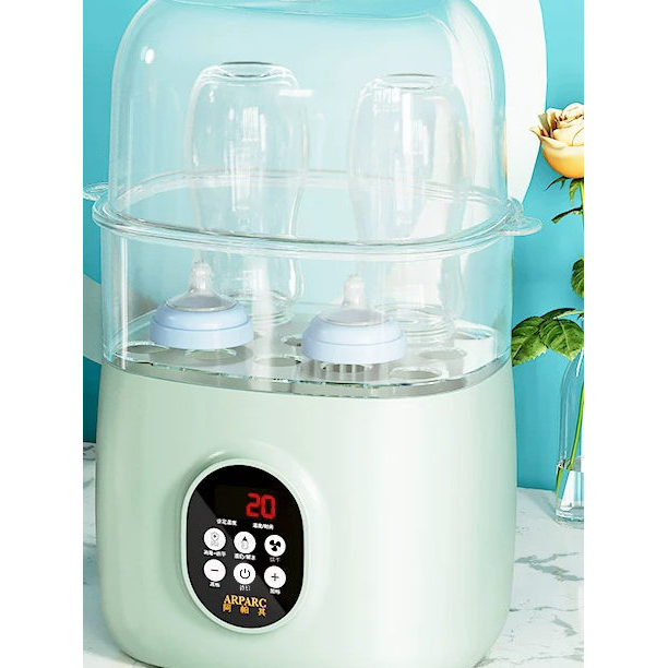 2026 novo estilo esterilizador de mamadeira com secagem dois em um aquecedor de leite automático temperatura constante a