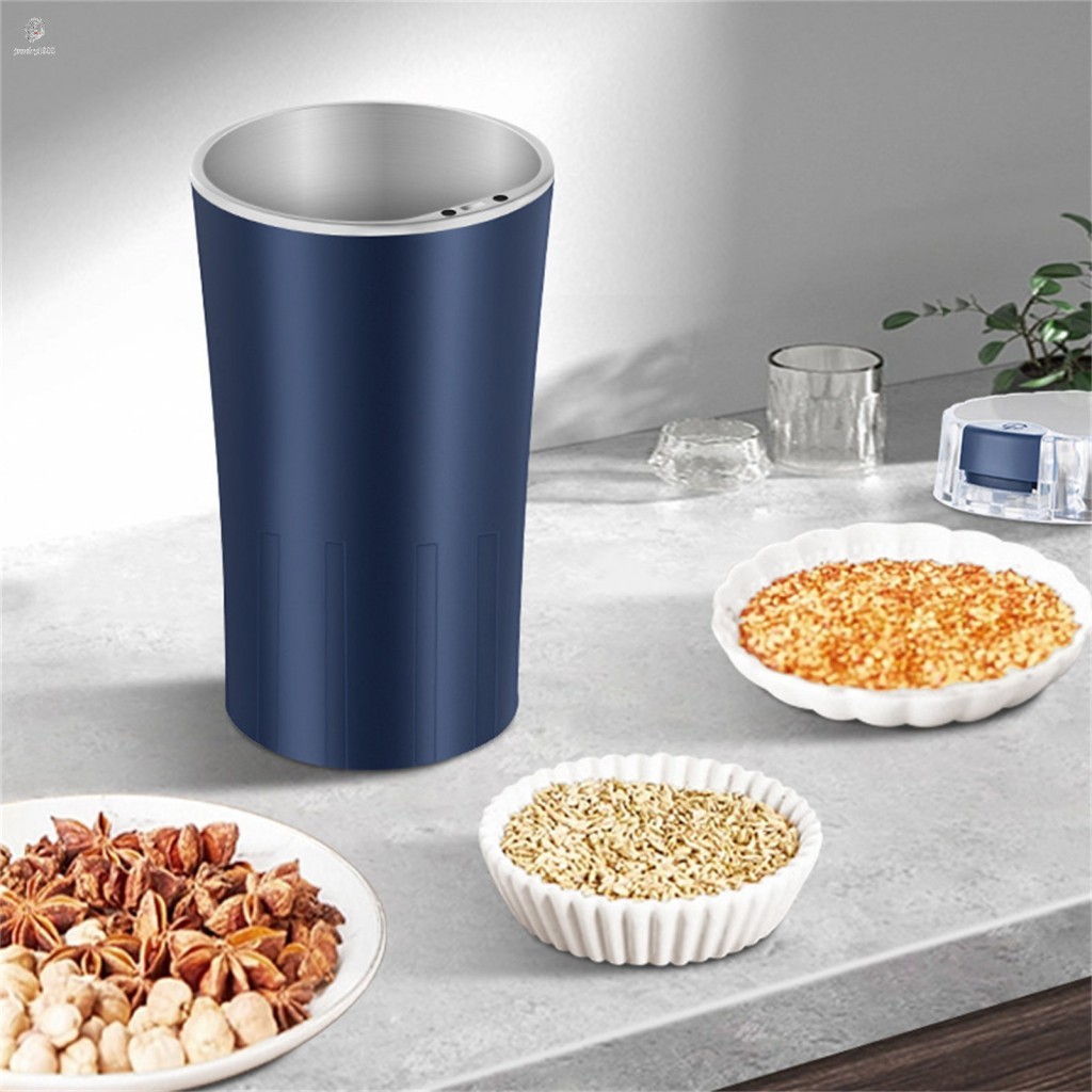 Moedor De Café Elétrico Para Uso Doméstico Lâmina De Aço Inoxidável Poderoso Motor Portátil Máquina Moinho De Especiaria